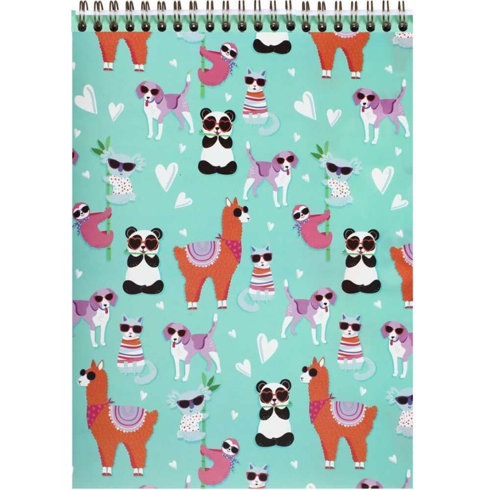 Panda Llama Sloth Koala Cat & Dog Notebook